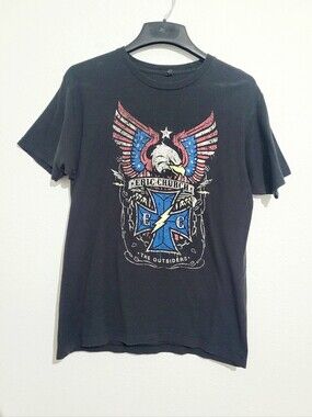 Eric Church The Outsiders World Tour Concert T-Shirt Black Eagle Graphic Size L